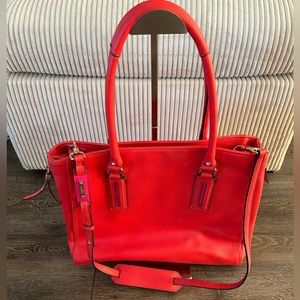 Stella & Dot Madison Tech Tote in Poppy Red, NWOT